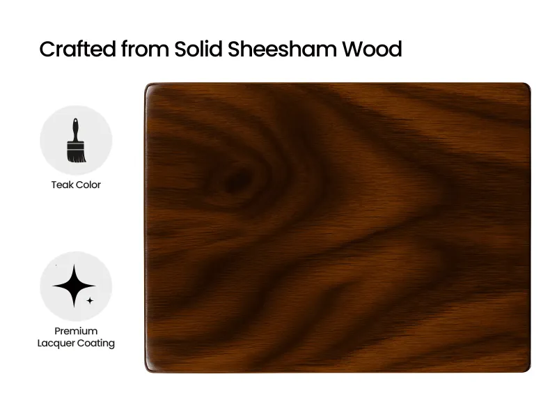 Belle Solid Wood Upholstered Stool